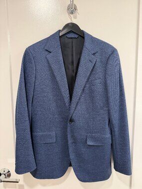 Bonobos – Jetsetter Knit Blazer – 38R – Navy Shepherds Check – Slim Fit